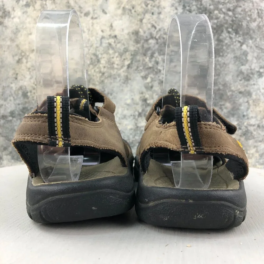 Keen Big Kids Size 4 Newport Premium Brown Leather Hook & Loop Outdoor Sandals